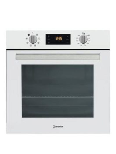 Indesit Aria Ifw6340Whuk 60Cm Built-In Electric Single Oven - Oven With Installation Indesit Aria Ifw6340Whuk 60Cm Built-In Electric Single Oven - Oven With Installation